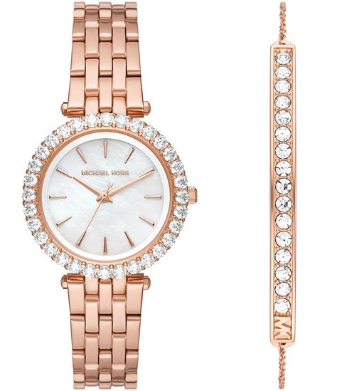 michael kors pave watch rose gold|Michael Kors Darci Three.